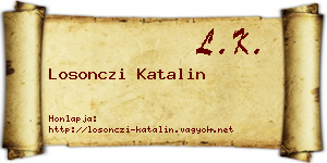 Losonczi Katalin névjegykártya