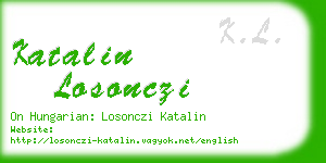 katalin losonczi business card